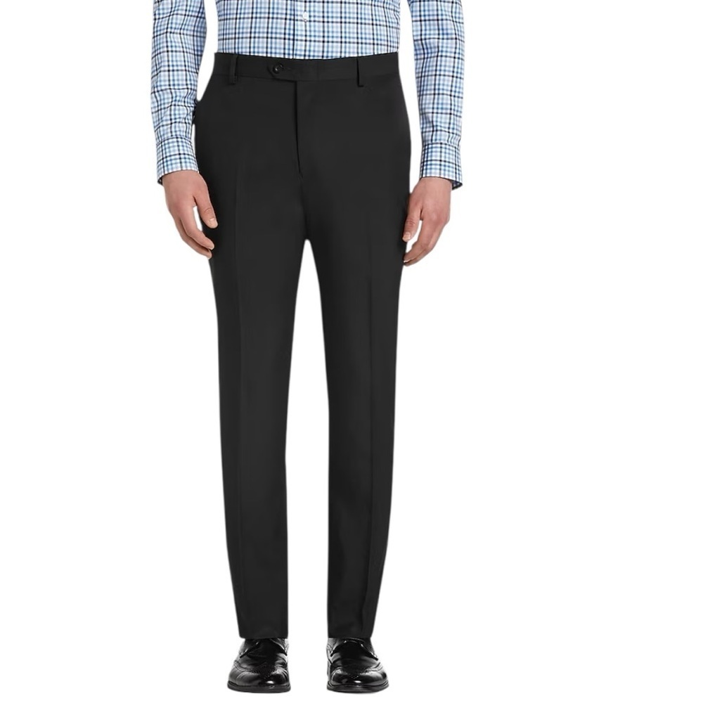 Jos. A. Bank Traveler Tailored Fit Slider Waistband Chinos. Black 36 x 32 #1518